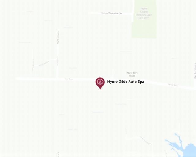 A map showing the location of Hydro Glide Auto Spa in Vancouver.