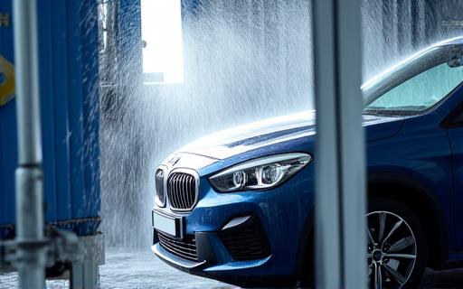 Quick exterior wash in progress.